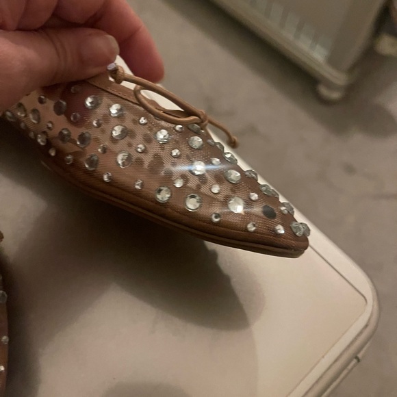 Zara women mesh crystal flats - Picture 8 of 11